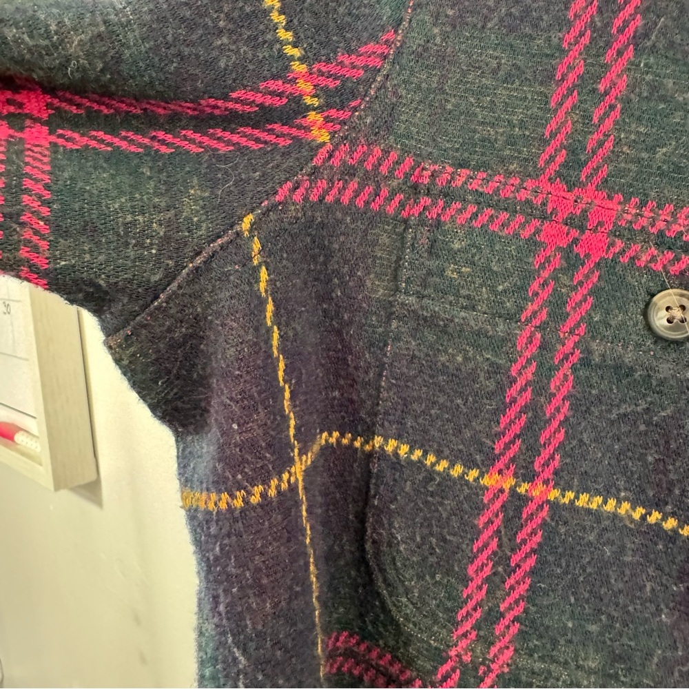 Faherty Women’s Legend Sweater Shirt Outer Limits Plaid Outdoor Cozy Size Small - Picture 5 of 12